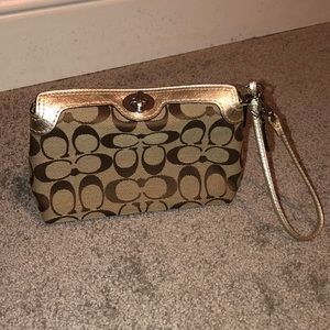 Coach wristlet/clutch